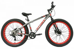 TECH TEAM ATTACK (Fat Bike 26"", 8 ск., рост 15"") (красный/серый, TTAttack15REGR)