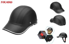 Шлем взрослый каска HELMET L-233, размер 58-62, ABS-пластик, ECO-кожа (черный, УТ00023486)