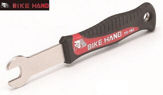 Ключ велосипедный Bike Hand YC-162, ключ педальный на 15 мм, обрезиненная сталь (Bike Hand YC-162)