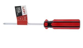 Отвертка крестовая PH2х100 мм, пластиковая ручка, LOM (УТ00025897)