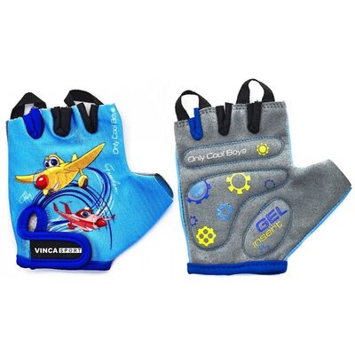 Велоперчатки детские PLANE, гелевые вставки 3XS (VG 935 child plane blue (3)) #0