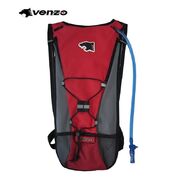 Рюкзак VENZO, с питьевой велосипедной системой (гидратором), (красный/серый)