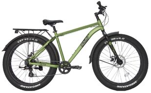 Велосипед TECH TEAM FLEX 26 disc (Fat Bike 26" 8 ск. рост 19") зеленый (NN012246)