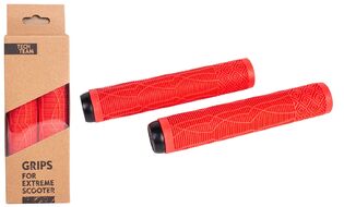 Рукоятки руля (грипсы, комплект) для трюкового самоката, 160 мм, с барендами, Drop 160 (red, NN010626)