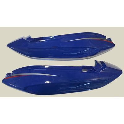 пластик боковой задний (пара) Stels Delta 200, Racer RC200-C5B Magnum (синий, черный, красный) #0