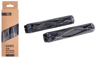 Рукоятки руля (грипсы, комплект) для трюкового самоката, 170 мм, с барендами, Fish 170 (Grey/Black, NN010322)