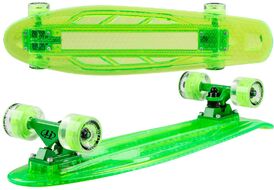 Скейтборд TECH TEAM Transparent 27 light green