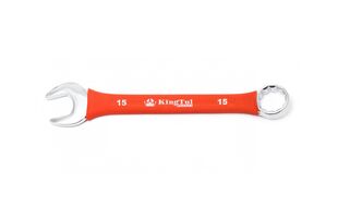 Ключ комбинированный, универсальный, для осей и педалей, 15 мм, прорезиненный, KingTul Kraft (УТ00023409)