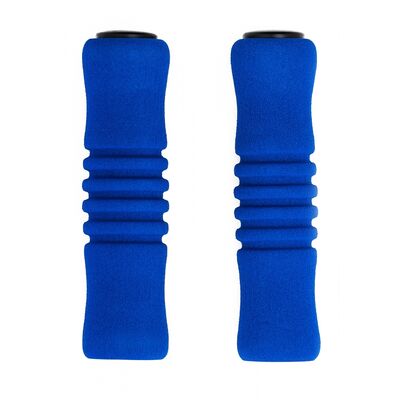 Рукоятки руля (грипсы, комплект), неопрен, длина 125мм (синий, H-G 22 blue) #0