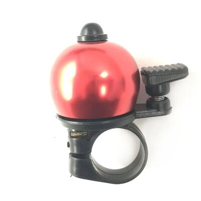 Звонок велосипедный, алюминиевый, D36, форма полусфера (красный металлик, 4630031482801) #0