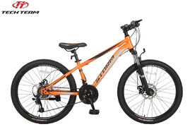 Велосипед TECH TEAM STORM 24 disc (24" 21 ск. рост 13") оранжевый (NN000757)
