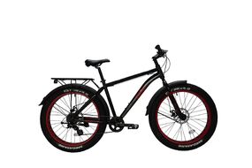 Велосипед TECH TEAM FLEX 26 disc (Fat Bike 26" 21 ск. рост 19") красный (NN010433)