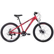 Велосипед TECH TEAM STORM 24 disc (24" 21 ск. рост 13") красный (NN010439)