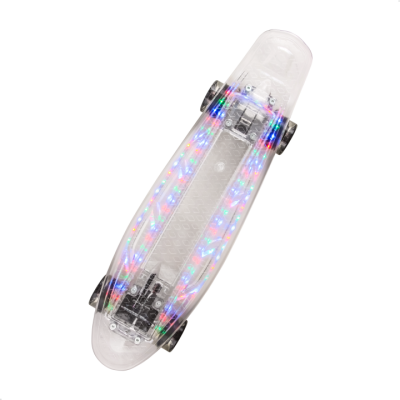 Скейтборд пластиковый Transparent light 22" #4