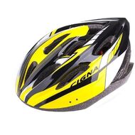 Шлем взрослый велосипедный CIGNA WT-040, регулировка размера 57-62 (чёрный/желтый/белый, УТ00019396)
