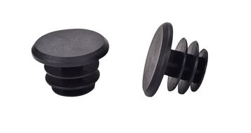Заглушки ручек руля, Ø 30x20x15 мм, (пара), пластик (черный, УТ00019529)