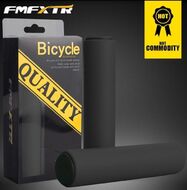 Грипсы силиконовые, "FMFXTR", для самоката/велосипеда, с заглушками (барендами), 135 мм (черный)