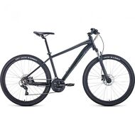 Велосипед FORWARD APACHE 27,5 3.0 disc (27,5" 21 ск. рост. 21") 2020-2021, черный матовый/черный, RBKW1M37G055