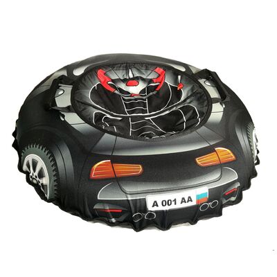 Санки надувные "Ватрушка "Супер кар БМВ черная" с чехлом #2