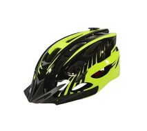 Шлем взрослый велосипедный CIGNA WT-037, регулировка размера 58-61, с козырьком (чёрный/зеленый, УТ00020493)