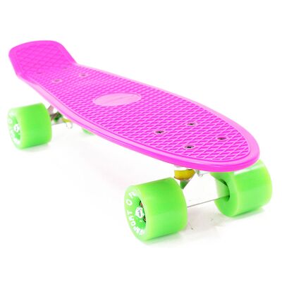 Скейтборд (Пенниборд) PWS Classic 22" розовый/зеленый #0