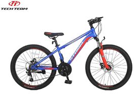 Велосипед TECH TEAM STORM 24 disc (24" 21 ск. рост 13") синий (NN000758)