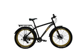 Велосипед TECH TEAM FLEX 26 disc (Fat Bike 26" 21 ск. рост 19") жёлтый (NN010434)