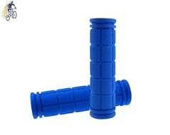 Рукоятки руля (грипсы, комплект), 120 мм, резиновые, Joykie JK-G38 (синий, JKHG38BLUE)