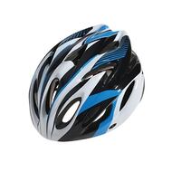 Шлем взрослый велосипедный CIGNA WT-012, регулировка размера 57-62 (чёрный/синий/белый, УТ00019385)
