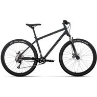 Велосипед FORWARD APACHE 29 2.0 D (29" 8 ск. рост. 21") 2023, темно-серый/черный, RB3F980DADGYXBK