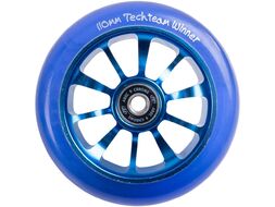 Колесо для трюкового самоката 110 мм, 5W 24 мм, алюминиевое, Winner, подшипники ABEC 9 Chrome (Blue metallic, NN011120)