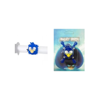 Фонарь детский "Злые птички" силикон, 2 LED, 3 реж., блистер (синий) #0