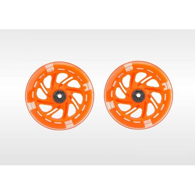 Набор для самоката: 2 колеса 120мм, светящиеся, с пошипниками ABEC, на блистере (оранжевый) #0