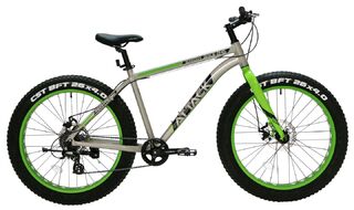 Велосипед TECH TEAM ATTACK 26 disk (Fat Bike 26", 8 ск., рост 19") (зеленый, NN012248)