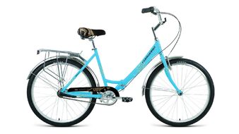 Велосипед FORWARD SEVILLA 26 3.0 (26" 3 ск. рост. 18.5" скл.) 2022, синий/серый, RBK22FW26817