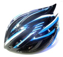 Шлем взрослый велосипедный CIGNA WT-111, регулировка размера 57-62 (чёрный/белый/синий, УТ00020876)