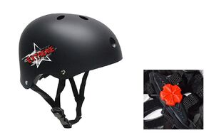 Шлем детский EXTREEME, регулировка размера, WX-1BPP (черный/красный)