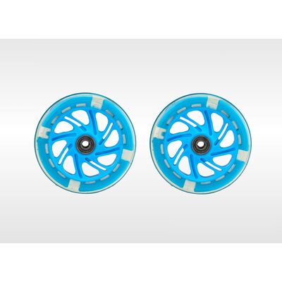 Набор для самоката: 2 колеса 120мм, светящиеся, с пошипниками ABEC, на блистере (синий) #0