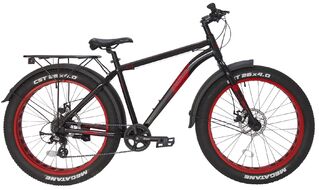 Велосипед TECH TEAM FLEX 26 disc (Fat Bike 26" 8 ск. рост 19") красный (NN012245)